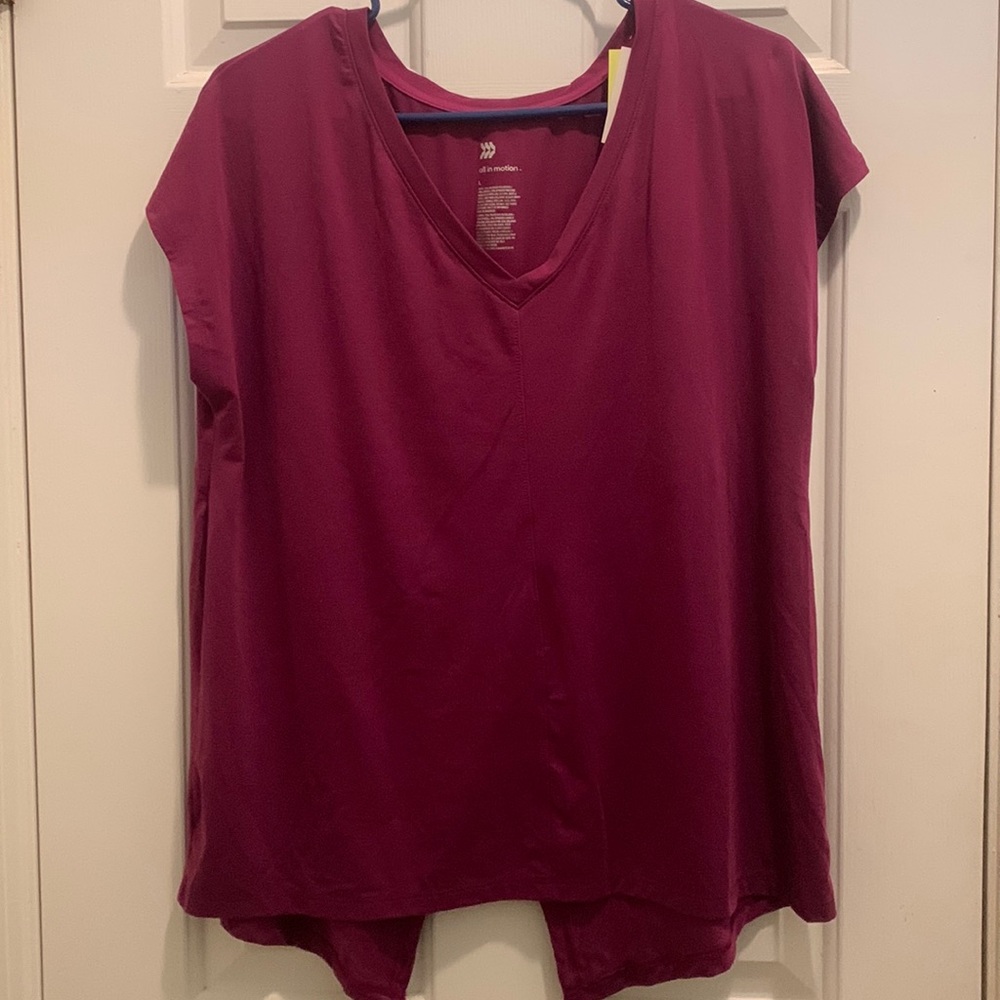 All in Motion Purple Workout Top Size Large